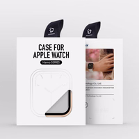 Rūdīta stikla korpuss Dux Ducis Hamo Apple Watch 45mm rozā krāsā