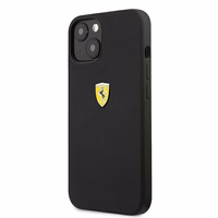 Ferrari FESSIHCP13SBK iPhone 13 mini 5.4" melns/melns cietais viedtālruņa apvalks silikona