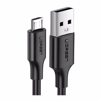 Ugreen 60137 USB cable USB 2.0 1.5 m USB A Micro-USB A melns