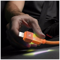 Kabelis USAMS U93 30W USB-C uz Lightning 1.2m oranžs