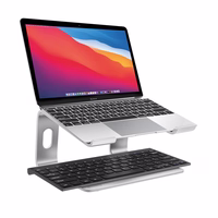 Crong AluBench – Aluminum Laptop statīvs (sudrabs)