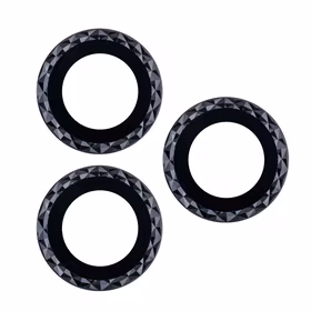 Briļļu komplekts iPhone 14 Plus 6,7" melns rombs (2 gab.)