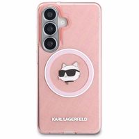 Karl Lagerfeld IML Repeated Choupette MagSafe Maciņš for Samsung Galaxy S26 - rozā