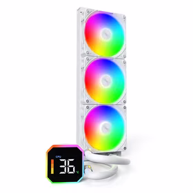 Montech Hyperflow Digital 360 procesora dzesētājs balts