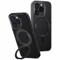 Uniq Swivix 360 rotējošs statīvs viedtālruņa apvalks iPhone 16 Pro - melns