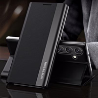 Sleep Pro viedtālruņa apvalks Samsung Galaxy A16 / A16 5G ar atveramu vāciņu un statīvu - melns