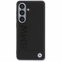 BMW Leather Hot Stamp MagSafe Maciņš for Samsung Galaxy S26 Plus - melns