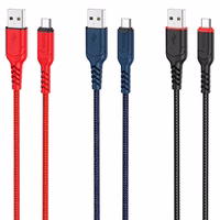 Kabelis USB A uz Micro USB Hoco 2,4A 3 m X59 melns