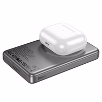 Portatīvais lādētājs saderīgs ar MagSafe Hoco 10000 mAh QC PD 2A 20W Q26A metāla pelēka