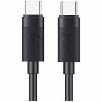 Kabelis USAMS U94 60W USB-C uz USB-C 1m melns