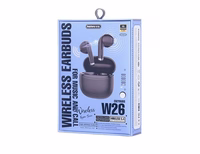 REMAX EARPHONES BLUETOOTH TWS W26 melns