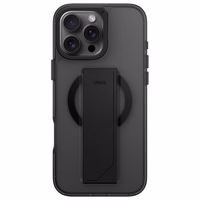 Uniq Heldro Max iPhone 16 Pro Max 6.9" magnētiskais uzlādes viedtālruņa apvalks melns/dūmu