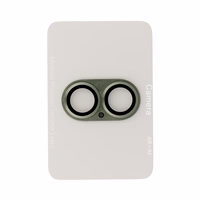 Tempered stikls Tel Protect 95% AR+AF Full Metal kameras aizsargs on camera for Iphone 17 zaļš (camera island)