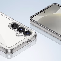 Kosmosa apvalks Samsung Galaxy S25 Edge ar elastīgu rāmi - caurspīdīgs