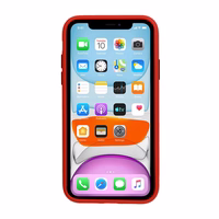 Vennus Color Button Bumper viedtālruņa apvalks Iphone 11 Pro sarkans