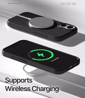 Korpuss Mercury Pure Magsafe Silicon Case Apple iPhone 17 sarkans