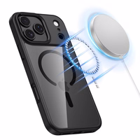 Tech-Protect MagMat Magnētiskais viedtālruņa apvalks iPhone 17 Pro Max - Caurspīdīgs melns