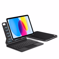 Tech-Protect Smartcase Magnētiskais ar tastatūru iPad 10.9” 2022 / iPad 11” 2025 - Melns