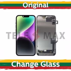LCD Displejs Saderīgs ar iPhone 14 Melns (Renewed: Telemax)