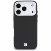 BMW M Sign Metal Logo MagSafe Maciņš for iPhone 17 Pro - melns