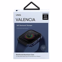 UNIQ maciņš Valencia Apple Watch Series 4/5/6/SE/SE3 40mm. zils/atlantic blue