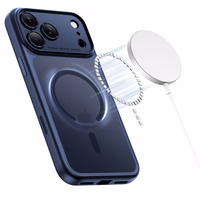 Tech-Protect Magpeak Magsafe CC viedtālruņa apvalks iPhone 17 Pro - matēti tumši zils