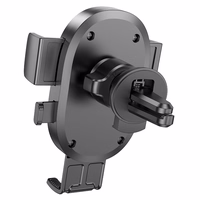 Borofone Auto telefonu turētājs BH92 Grand pie gaisa ventilācijas melns