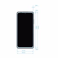 Crong 7D Nano elastīgs Glass - Unbreakable 9H hybrid glass the entire Xiaomi Redmi Note 10 5G screen