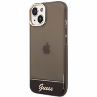 Guess GUHCP14MHGCOK iPhone 14 Plus 6.7 "melns/melns cietais apvalks Translucent