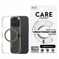 CARE by PanzerGlass Flagmanis viedtālruņa apvalks iPhone 16 Pro 6.3" zaļš/zaļš Magnētiskais 1370