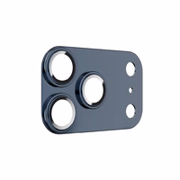 Benks rūdītais stikls Glass Warrior metāla integrēts lēcas aizsargs (C070) Iphone 17 Pro Max (3 lēcas) zils