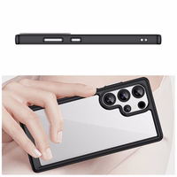 Viedtālruņa apvalks (m) ar Gel Frame Samsung Galaxy S25 Ultra - melns (m)