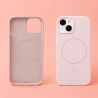 Silikona Thin Mag maciņš for iPhone 17 Air 6,6" gaiši rozā