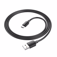 Kabelis USB A uz USB C Hoco PD 2,4A 27W 1 m X96 melns
