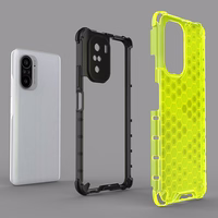 Honeycomb apvalks bruņu apvalks ar TPU buferi Xiaomi Redmi K40 Pro+ / K40 Pro / K40 / Poco F3 zaļš