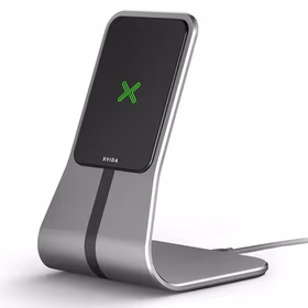XVIDA (POWER 2) bezvadu Charging Desk statīvs - Qi 7.5W (sudrabs)