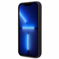 BMW BMHCP14MSILBK iPhone 14 Plus 6.7 - melns silikona/metāla logotips