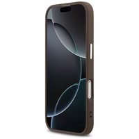 GUESS viedtālruņa apvalks (m) IPHONE 17 ar MagSafe saderīgs PU 4G W/Triangle Logo SL - brūns