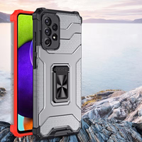 Kristāla gredzena viedtālruņa apvalks ar statīvu izturīgs aizsargvāks Samsung Galaxy A72 4G zaļš