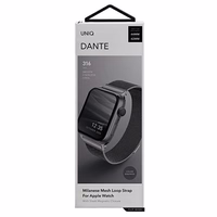 Uniq Dante Stainless Steel siksniņa Apple Watch 1/2/3/4/5/6/7/8/SE/SE2 42/44/45mm - grafīta