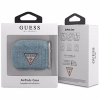 Guess GUACAPTPUJULLB AirPods Pro apvalks zils/gaiši zils Jeans kolekcija