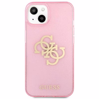 Guess GUHCP13SPCUGL4GPI iPhone 13 mini 5,4" rozā/rozā hard maciņš Glitter 4G Big Logo