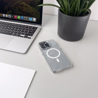 Mirdzošs apvalks ar MagSafe Samsung Galaxy A16 5G - balts