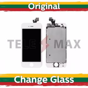 LCD Displejs Saderīgs ar iPhone 5G Balts Original / Renewed