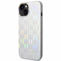 Viedtālruņa apvalks Karl Lagerfeld KLHCP14MLGMMSV3 iPhone 14 Plus 6.7\" sudrabains / sudrabains Monogrāmas Iridescent