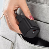 Acefast A73 Mini PD 20W GaN USB-C sienas lādētājs - melns