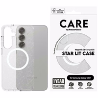 CARE by PanzerGlass Flagship Urban Combat StarLight White QI viedtālruņa apvalks Samsung Galaxy S25+ - caurspīdīgs