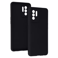 Matēts aizmugurējais viedtālruņa apvalks OPPO RENO 5Z 5G melns
