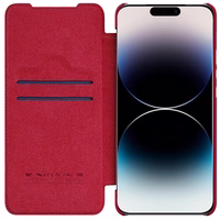 Nillkin Qin Pro Leather Apple iPhone 14 Plus sarkans