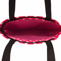 Iepirkumu soma Wonder raksts 2 rozā ar punktiem